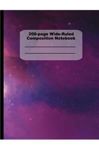 200-Page Wide-Ruled Composition Notebook