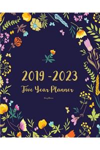 2019-2023 Five Year Planner- Fancy Flowers
