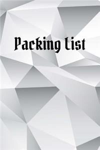 Packing List