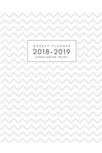 16 Month Weekly Planner 2018-2019