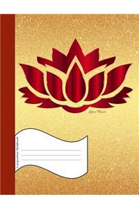 Lotus Flower Composition Notebook