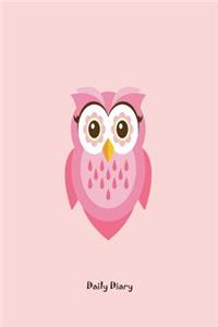 Daily Diary: Everyday Gratitude Journal to Write in Pink Owl Notebook for Girls