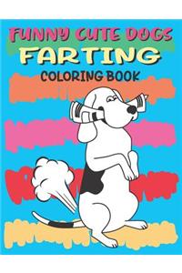 Funny Cute Dogs Farting Coloring Book