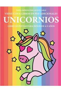 Libro de pintar para niños de 4-5 años (Unicornios)