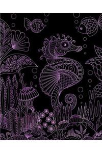 Bullet Journal Notebook Seahorse Drawing 7