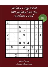 Sudoku Large Print - Medium Level - N°8