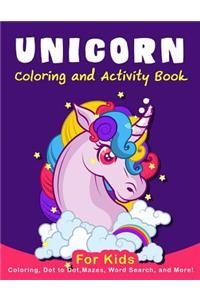 Unicorn Coloring Activity Book for Kids