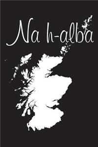 Na h-alba - Black 101 - Lined Notebook with Margins - 6X9