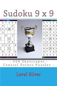 Sudoku 9 X 9 - 250 Skyscraper - Central Points Puzzles - Level Silver