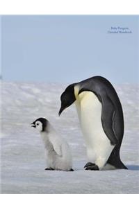 Baby Penguin Unruled Notebook