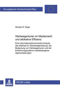 Werbeagenturen Im Mediamarkt Und Allokative Effizienz