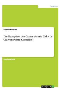 Die Rezeption des Cantar de mio Cid