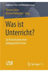 Was ist Unterricht?