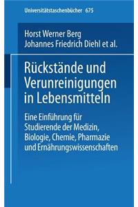 Rückstände Und Verunreinigungen in Lebensmitteln