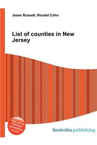 List of Counties in New Jersey