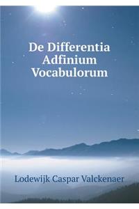 de Differentia Adfinium Vocabulorum