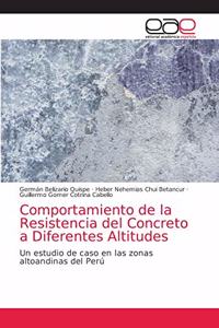 Comportamiento de la Resistencia del Concreto a Diferentes Altitudes