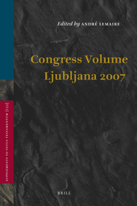 Congress Volume Ljubljana 2007