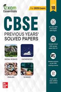 CBSE Class 10 PYQs (2017-2024)- Previous Years' Solved Papers | Science, Mathematics (Standard), Social Science, English | Includes All Delhi & Outside Delhi Sets | Solved Sample Papers for 2024-2025 | CBSE Marking Scheme Solutions | For 2025 Board