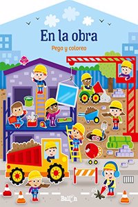 Casitas - En la obra pega y colorea