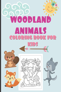 Woodland Animals Coloring Book For Kids