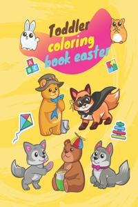Toddler coloring book easter