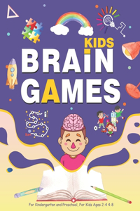 Kids Brain Games, For Kindergarten and Preschool, For Kids Ages 2-4 4-8