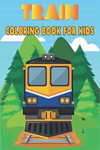 Train Coloring Book For Kids