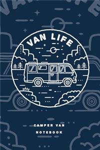 Camper Van Life Notebook. Blank Lined Journal for Writing and Note Taking.