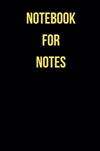 Notebook for Notes