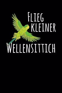 Flieg kleiner Wellensittich