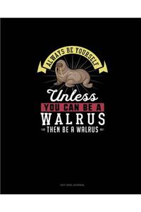 Always Be Yourself Unless You Can Be A Walrus Then Be A Walrus
