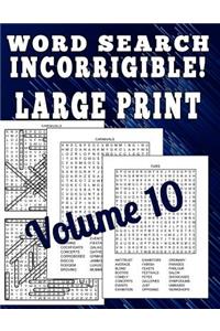 Word Search Incorrigible! Large Print