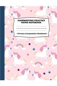 Handwriting Practice Paper Notebook Primary Composition Notebook