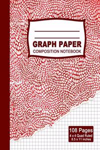 Graph Paper Composition Notebook