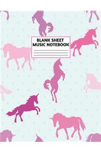 Blank Sheet Music Notebook