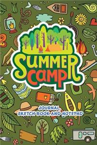 Summer Camp Journal Sketch Book and Notepad