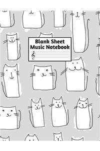 Blank Sheet Music Notebook