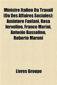 Ministre Italien Du Travail (Ou Des Affaires Sociales)