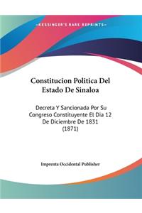 Constitucion Politica Del Estado De Sinaloa