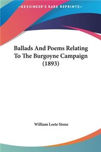 Ballads and Poems Relating to the Burgoyne Campaign (1893)