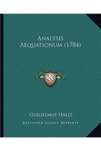 Analysis Aequationum (1784)