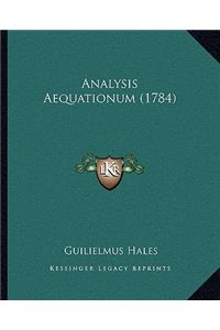 Analysis Aequationum (1784)