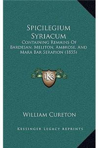 Spicilegium Syriacum