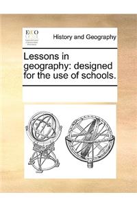 Lessons in geography