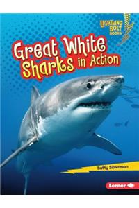 Great White Sharks in Action