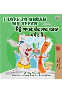 I Love to Brush My Teeth (English Punjabi Bilingual Book - India)