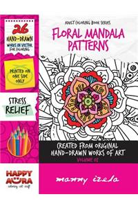 Adult Coloring Book - Floral Mandala Patterns - Vector Drawings - Vol. 02