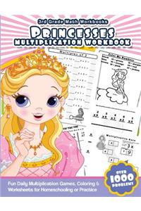 3rd Grade Math Workbooks Princesses Multiplication Workbook