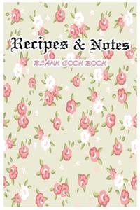 Blank Cook Book Recipe & Notes